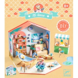 Djeco Mi House Mia – DIY miniatuurhuis met Kat - vanaf 8 jaar