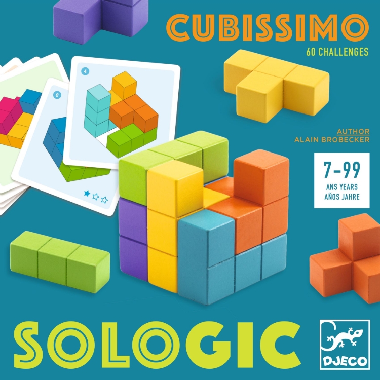 Djeco Sologic Cubissimo – Houten 3D Denkspel - vanaf 7 jaar