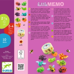 Djeco Little Memo – Eerste geheugenspel, met Dieren - vanaf 2,5 jaar