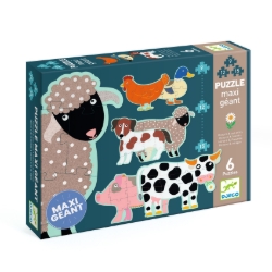 Djeco puzzelset Honoré en vrienden – 6 dieren – vanaf 3 jaar