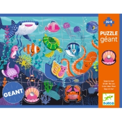 Djeco voel- en vloerpuzzel Tactilo Zee – 32 stukjes – vanaf 3 jaar