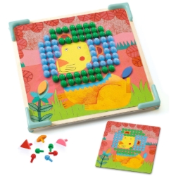 Djeco Mosaïco Animo – Dierenmozaïek - Mozaiekspel – vanaf 4 jaar