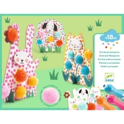 Djeco Stippels en Pompons – In het gras – vanaf 1,5 jaar