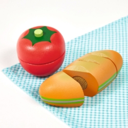 Djeco Houten Picknickset met snijbaar Eten – vanaf 2 jaar