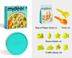 Mideer Magisch Zand – Draagbare Set Kinetisch Speelzand