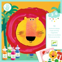 Djeco Gekke dieren – vingerverf- en stickerset – van 3 tot 6 jaar
