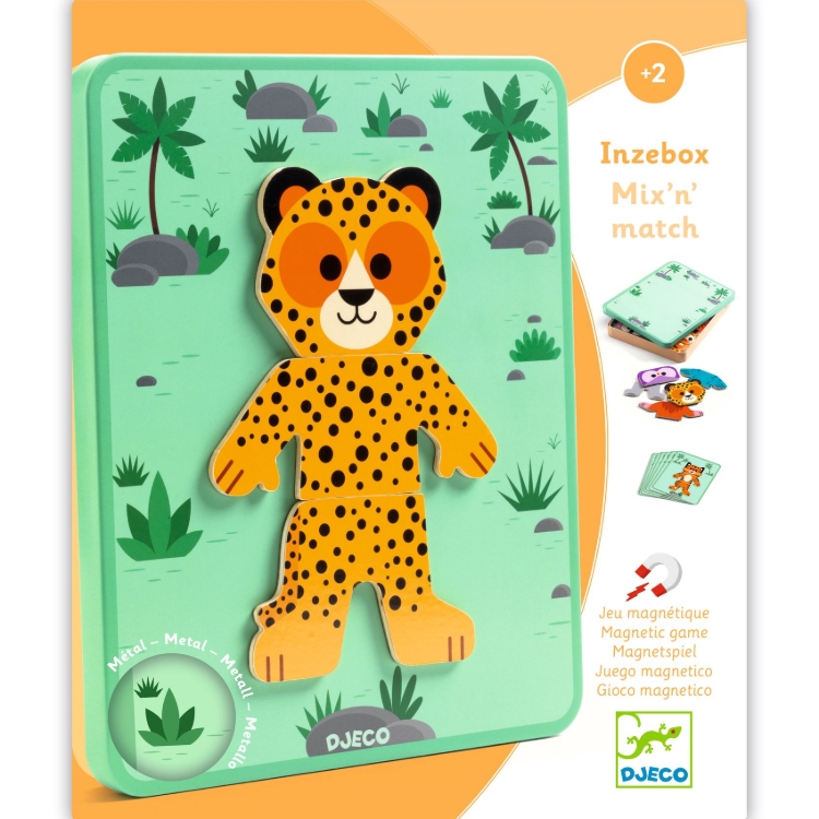 Djeco Inzebox Mix Animals – magnetisch dierenspel – vanaf 3 jaar