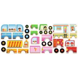 Djeco Inzebox Vehicles – magnetisch voertuigspel – vanaf 3 jaar