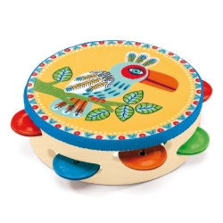 Djeco Animambo Tambourine – houten tamboerijn – vanaf 2 jaar