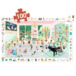 Djeco De dansschool – observatiepuzzel van 100 stukjes – vanaf 5 jaar