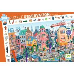 Djeco De stad – observatiepuzzel van 200 stukjes – vanaf 6 jaar