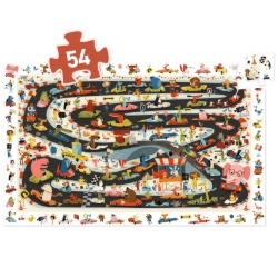 Djeco Autorally – observatiepuzzel van 54 stukjes – vanaf 4 jaar
