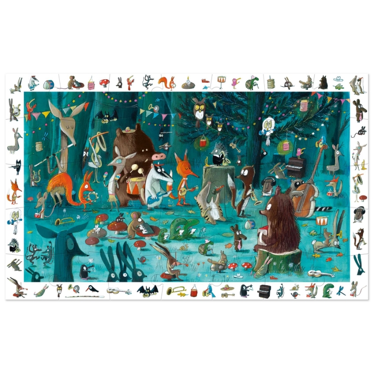 Djeco Het orkest – observatiepuzzel van 35 stukjes – vanaf 3 jaar