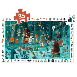 Djeco Het orkest – observatiepuzzel van 35 stukjes – vanaf 3 jaar