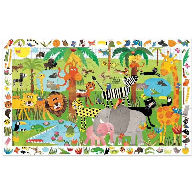 Djeco Jungle – observatiepuzzel van 35 stukjes – vanaf 3 jaar