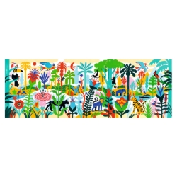 Djeco Gallery Jungle – panorama legpuzzel van 100 stukjes – vanaf 5 jaar