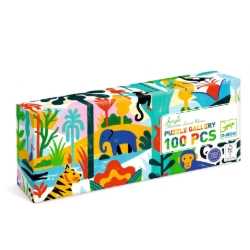 Djeco Gallery Jungle – panorama legpuzzel van 100 stukjes – vanaf 5 jaar