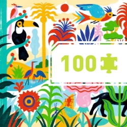 Djeco Gallery Jungle – panorama legpuzzel van 100 stukjes – vanaf 5 jaar