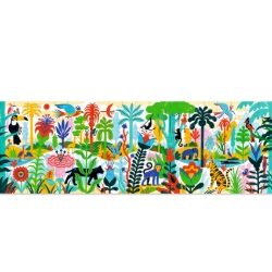 Djeco Gallery Jungle – panorama legpuzzel van 100 stukjes – vanaf 5 jaar