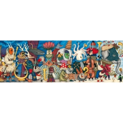 Djeco Gallery Fantasieorkest – panorama legpuzzel van 500 stukjes – vanaf 8 jaar