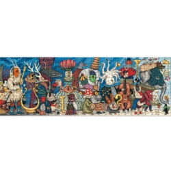 Djeco Gallery Fantasieorkest – panorama legpuzzel van 500 stukjes – vanaf 8 jaar