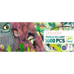 Djeco Gallery Uilen en vogels – Panorama legpuzzel van 1000 stukjes – vanaf 9 jaar