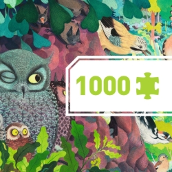Djeco Gallery Uilen en vogels – Panorama legpuzzel van 1000 stukjes – vanaf 9 jaar