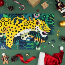 Djeco Gallery Luipaard – Panorama legpuzzel van 1000 stukjes – vanaf 9 jaar