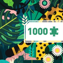 Djeco Gallery Luipaard – Panorama legpuzzel van 1000 stukjes – vanaf 9 jaar