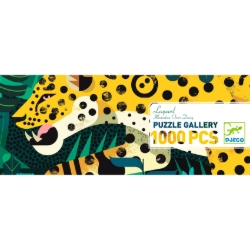Djeco Gallery Luipaard – Panorama legpuzzel van 1000 stukjes – vanaf 9 jaar