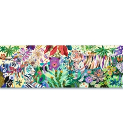 Djeco Gallery Regenboogtijgers – Panorama legpuzzel van 1000 stukjes – vanaf 9 jaar