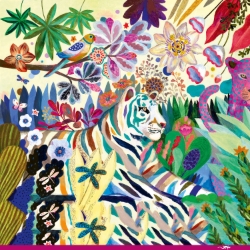 Djeco Gallery Regenboogtijgers – Panorama legpuzzel van 1000 stukjes – vanaf 9 jaar
