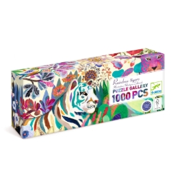 Djeco Gallery Regenboogtijgers – Panorama legpuzzel van 1000 stukjes – vanaf 9 jaar