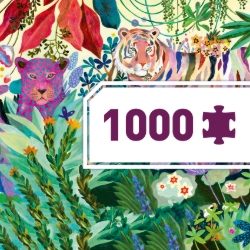 Djeco Gallery Regenboogtijgers – Panorama legpuzzel van 1000 stukjes – vanaf 9 jaar