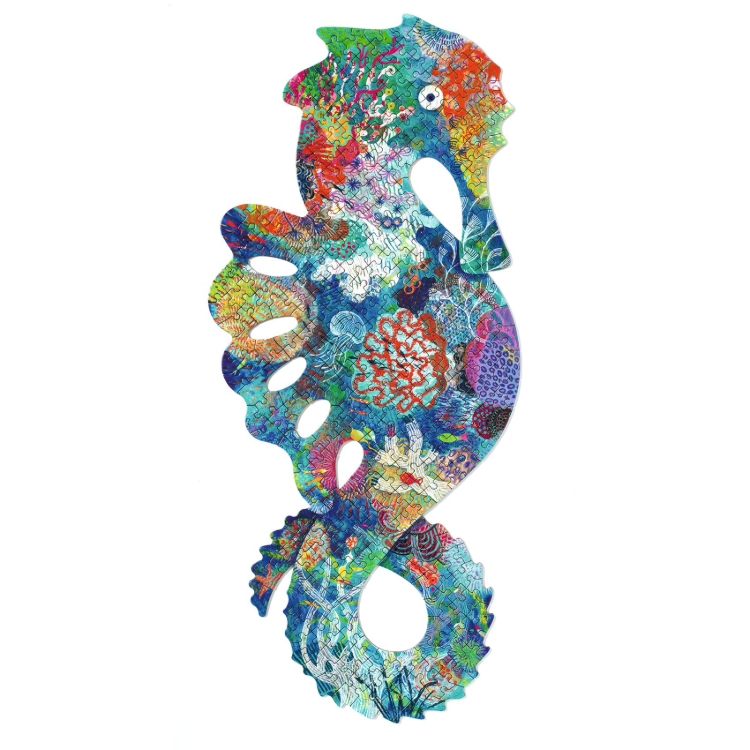 Djeco Puzz’Art Zeepaardje – silhouetpuzzel van 350 stukjes – vanaf 8 jaar