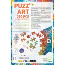 Djeco Puzz’Art Zeepaardje – silhouetpuzzel van 350 stukjes – vanaf 8 jaar