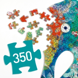 Djeco Puzz’Art Zeepaardje – silhouetpuzzel van 350 stukjes – vanaf 8 jaar