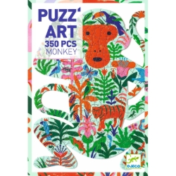 Djeco Puzz’Art Aap – silhouetpuzzel van 350 stukjes – vanaf 7 jaar