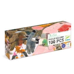 Djeco Gallery Het park – Panorama legpuzzel van 100 stukjes – vanaf 5 jaar
