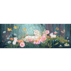 Djeco Gallery Aan de rand van het bos – Panorama legpuzzel 200 stukjes – vanaf 6 jaar