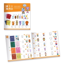 Djeco knutselset Funky Family – DIY dierenmagneten met vilt – vanaf 4 jaar
