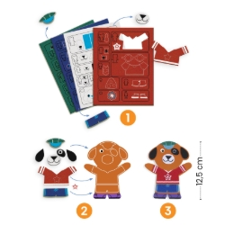 Djeco knutselset Funky Family – DIY dierenmagneten met vilt – vanaf 4 jaar