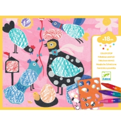 Djeco Birdie & Co – eerste kleurset met sjabloon – vanaf 18 maanden
