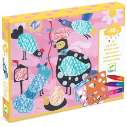 Djeco Birdie & Co – eerste kleurset met sjabloon – vanaf 18 maanden