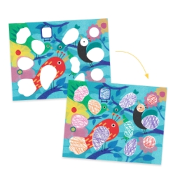Djeco Birdie & Co – eerste kleurset met sjabloon – vanaf 18 maanden