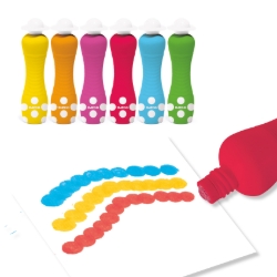 Djeco Foam Markers – zes stippelstiften – vanaf 18 maanden