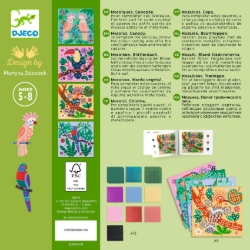 Djeco Boomtoppen – mozaïekset met metallic stickers – van 5 tot 8 jaar