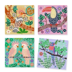Djeco Boomtoppen – mozaïekset met metallic stickers – van 5 tot 8 jaar