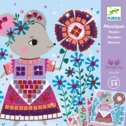 Djeco Lieve huisdieren – glittermozaïek op nummer – van 5 tot 8 jaar