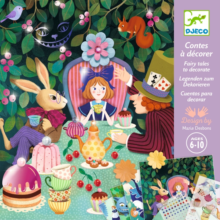Djeco In Wonderland – creatieve sprookjes-knutselset met vier technieken – van 6 tot 10 jaar